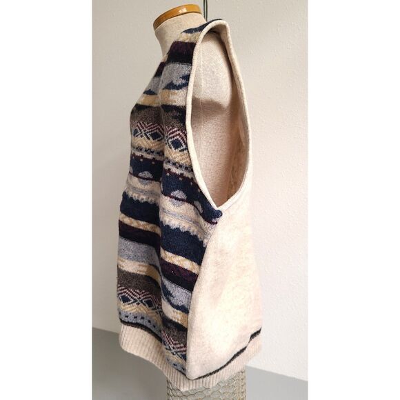 Woolcraft 100% Wool XL Button Grandpa Cabin Sweater Vest Retro Rustic Scandi - Picture 5 of 10